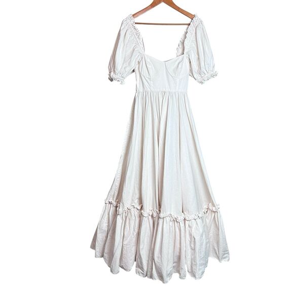 Selkie Dresses & Skirts - Selkie The Lickety Split Ritz Gown Size XS Pale Pink Puff Sleeve Cottagecore